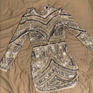 Peace + Love Long Sleeve Embellished Dress